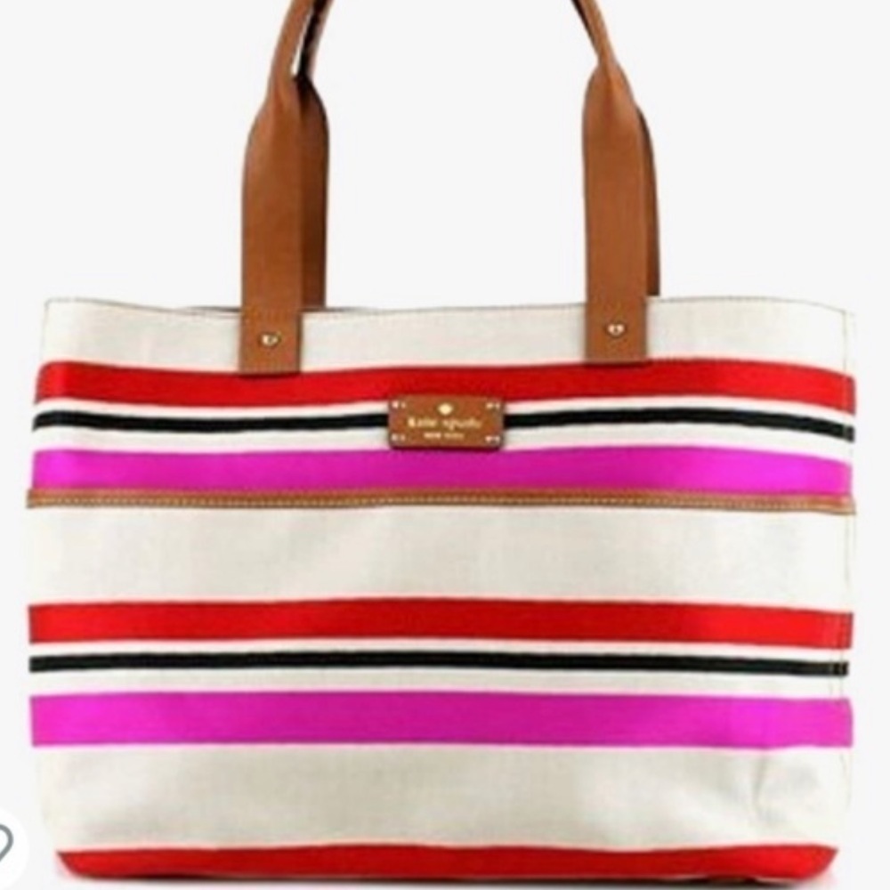 Kate Spade Oak Island Stripe Magazine Tote